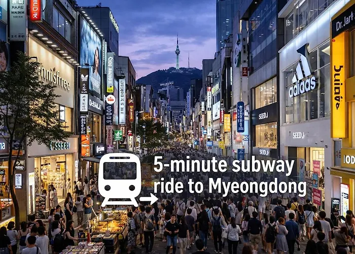 명동 동대문 Ddp 주변 L 6인숙소 L 역세권 공항버스4분 무료짐보관 別墅 首爾